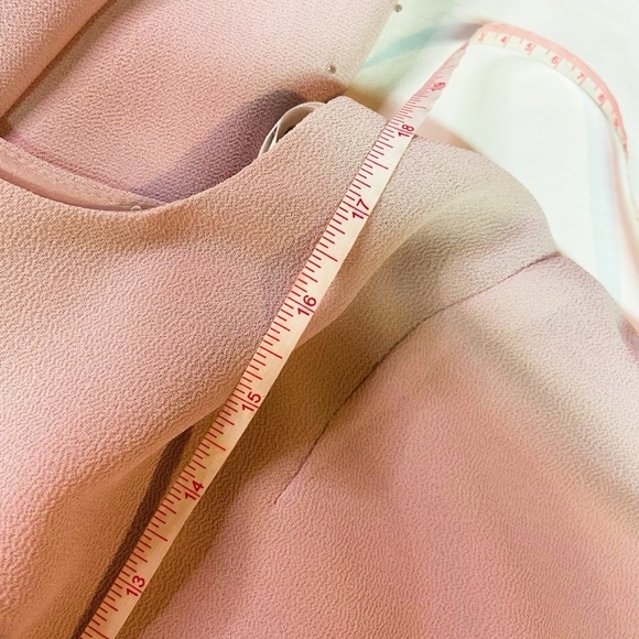 R&M Richards Karen Kwong rose chiffon beaded grandmother of the bride dress 8P - Picture 13 of 16